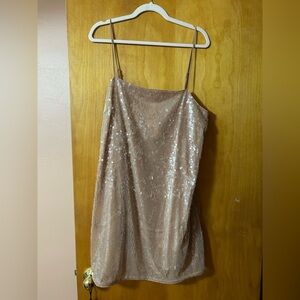 H&M Sequin Shift Dress
